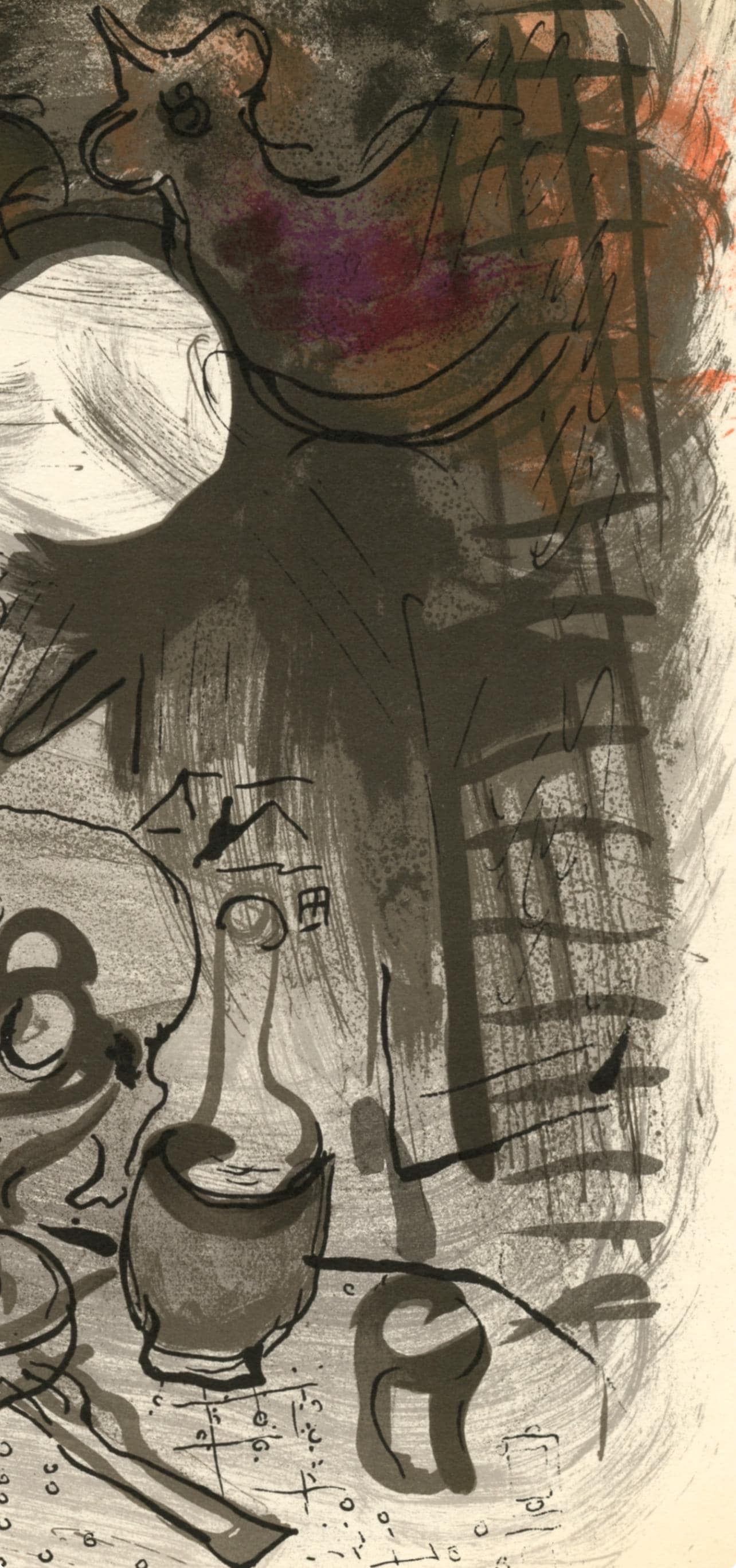 Marc Chagall, Composition (Mourlot 192-207; Cramer 34), Lithograph