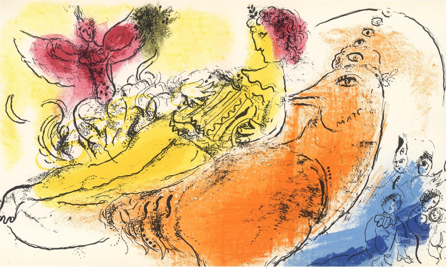 Marc Chagall, Composition (Mourlot 192-207; Cramer 34), Lithograph