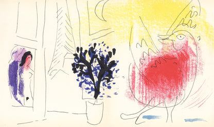 Marc Chagall, Composition (Mourlot 192-207; Cramer 34), Lithograph