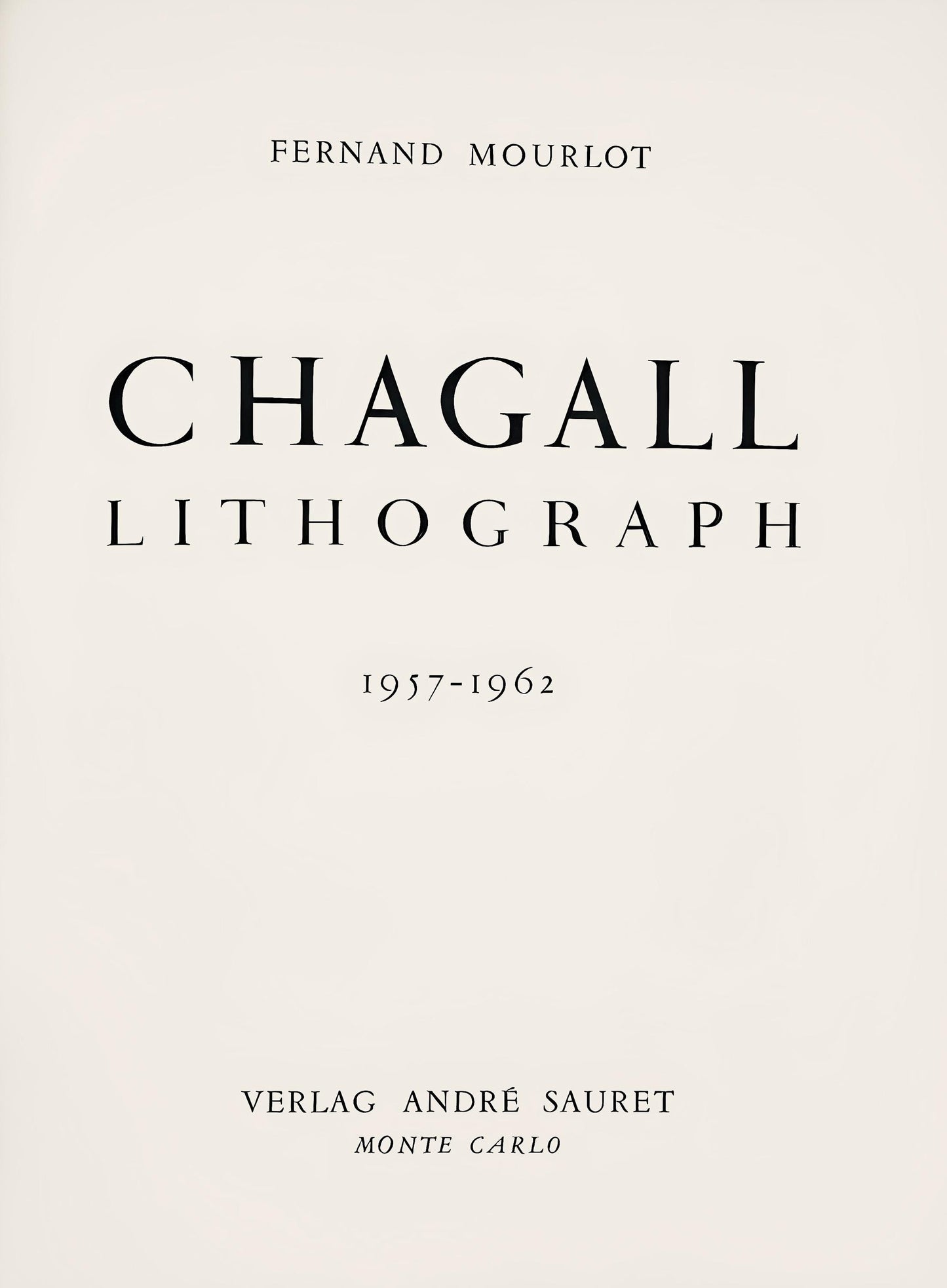 Marc Chagall, Composition (Mourlot 392; Cramer 56), Chagall Lithographe, Lithograph