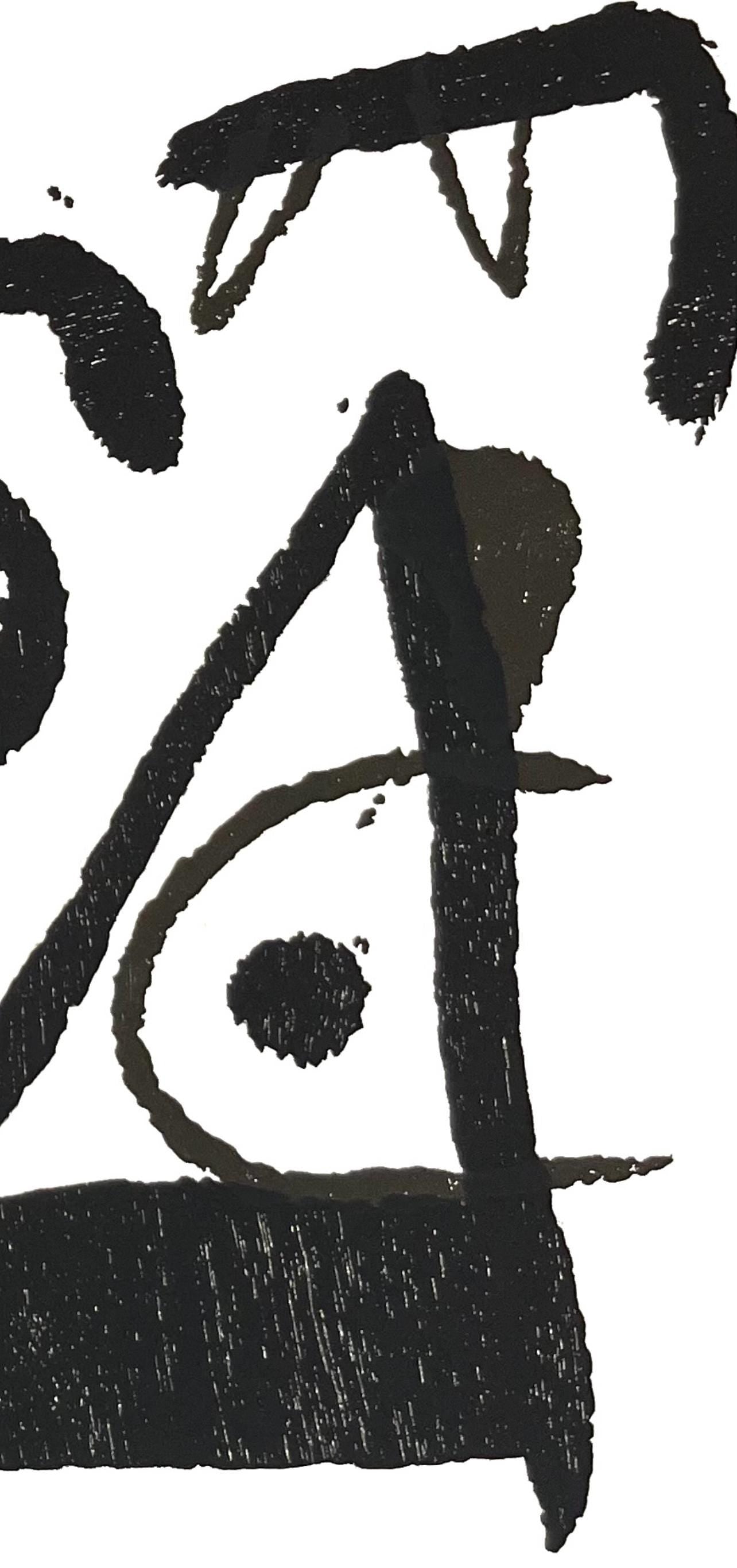 Joan Mir, Composition (Dupin 1294), Mir Graveur, Woodcut