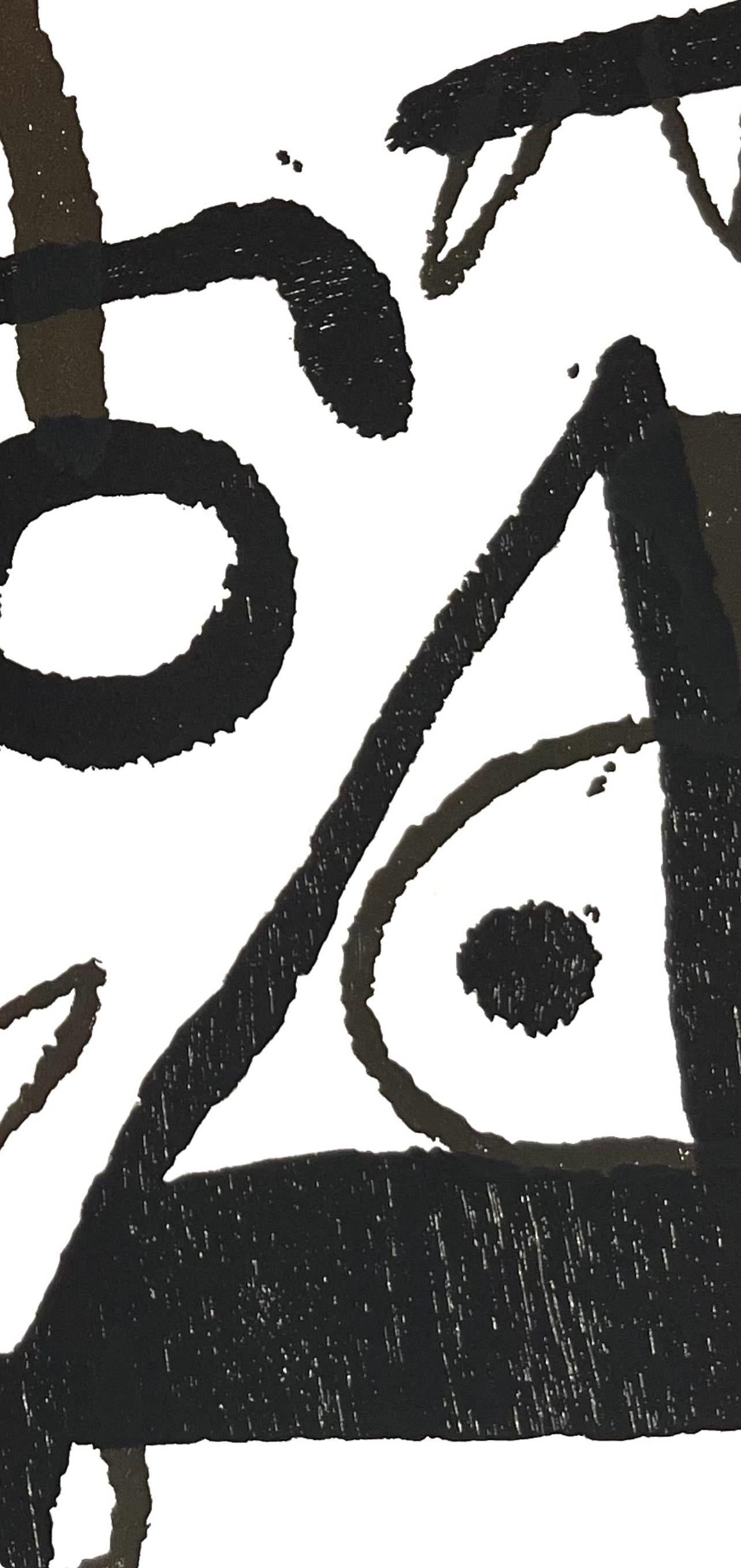 Joan Mir, Composition (Dupin 1294), Mir Graveur, Woodcut