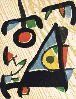 Joan Mir, Composition (Dupin 1291), Mir Graveur, Woodcut