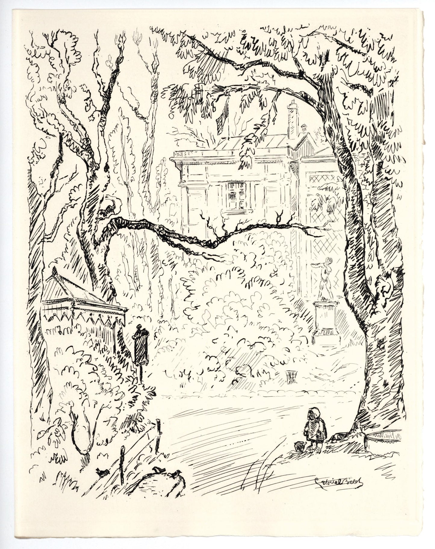Gabriel Belot, Les Muses, A La gloire Paris, Etching