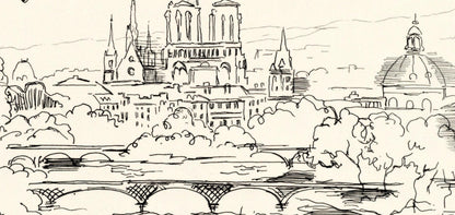 Paul-Lie Gernez, Seine, Berceau De Paris, A La Gloire Paris, Etching
