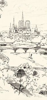 Paul-Lie Gernez, Seine, Berceau De Paris, A La Gloire Paris, Etching