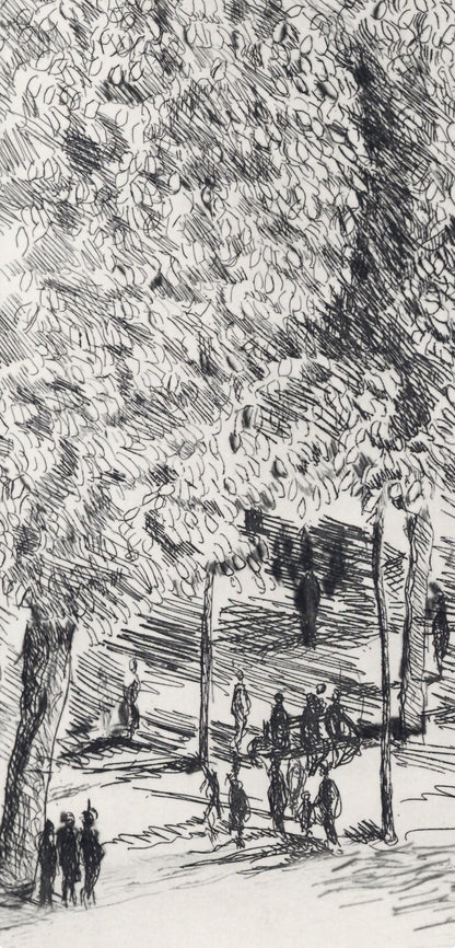 Georges Dufrnoy, Placement Des Vosges, A La Gloire Paris, Etching