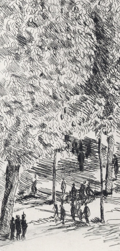 Georges Dufrnoy, Placement Des Vosges, A La Gloire Paris, Etching