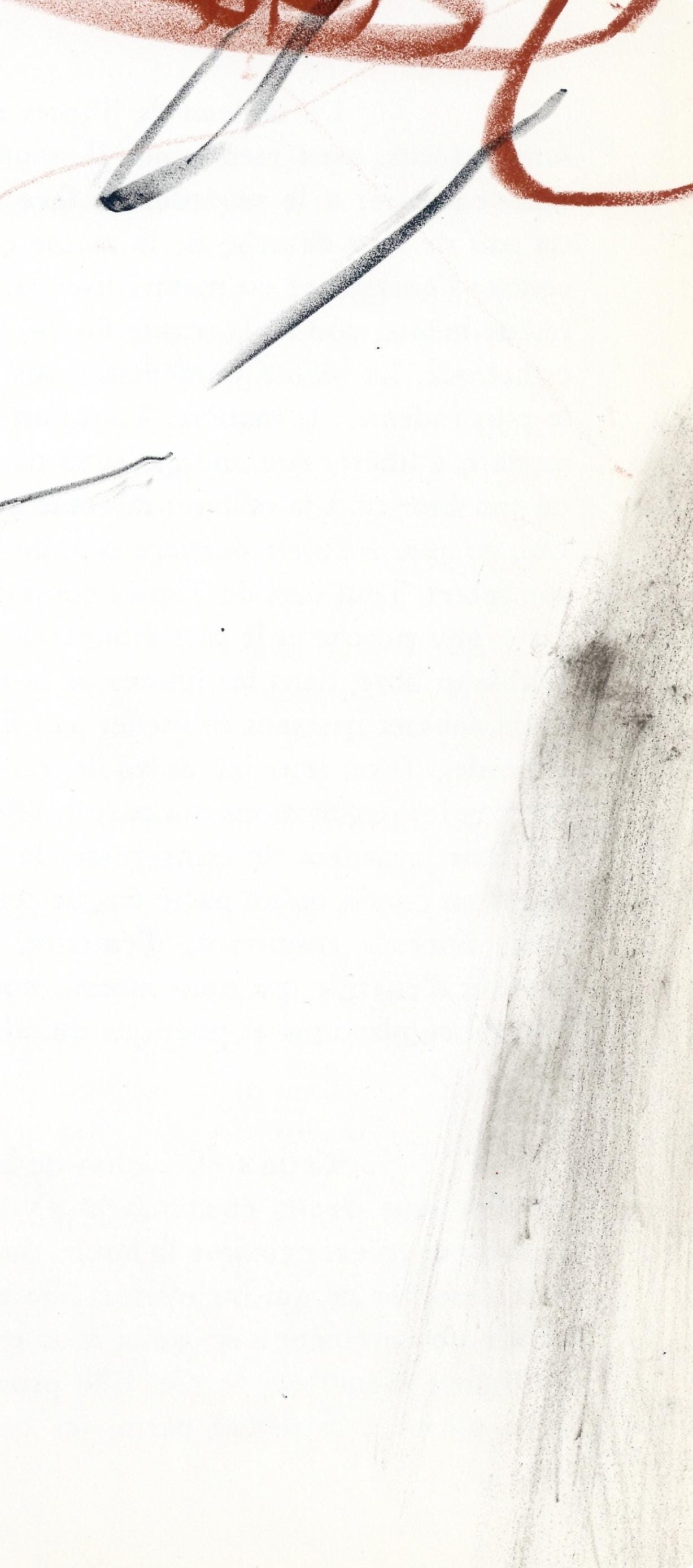 Antoni Tpies, Composition, Derrire Le Miroir, Lithograph