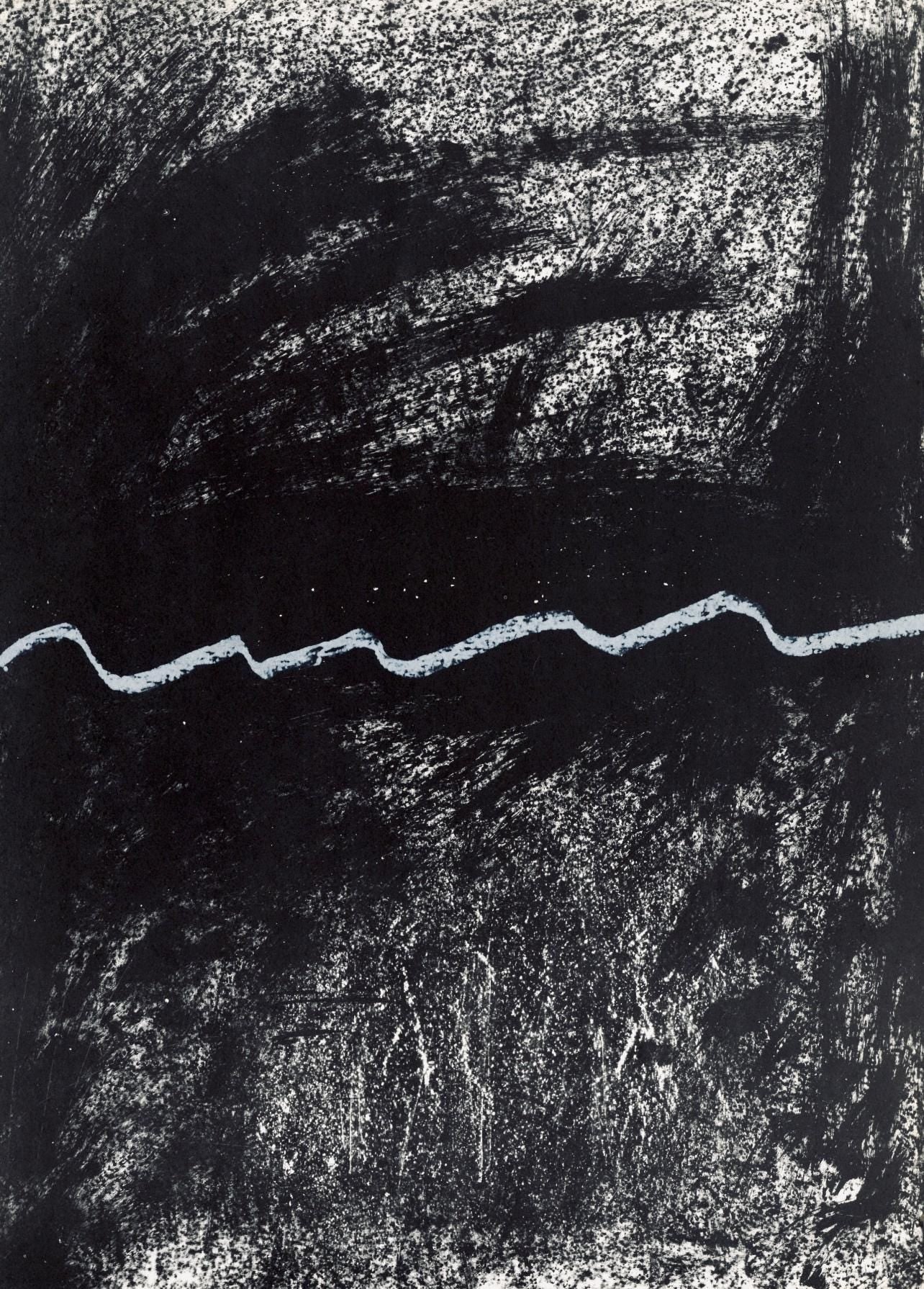 Antoni Tpies, Composition, Derrire Le Miroir, Lithograph