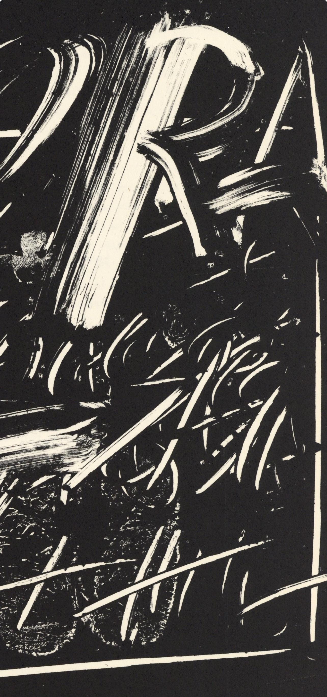 Antoni Tpies, Composition, Derrire Le Miroir, Lithograph