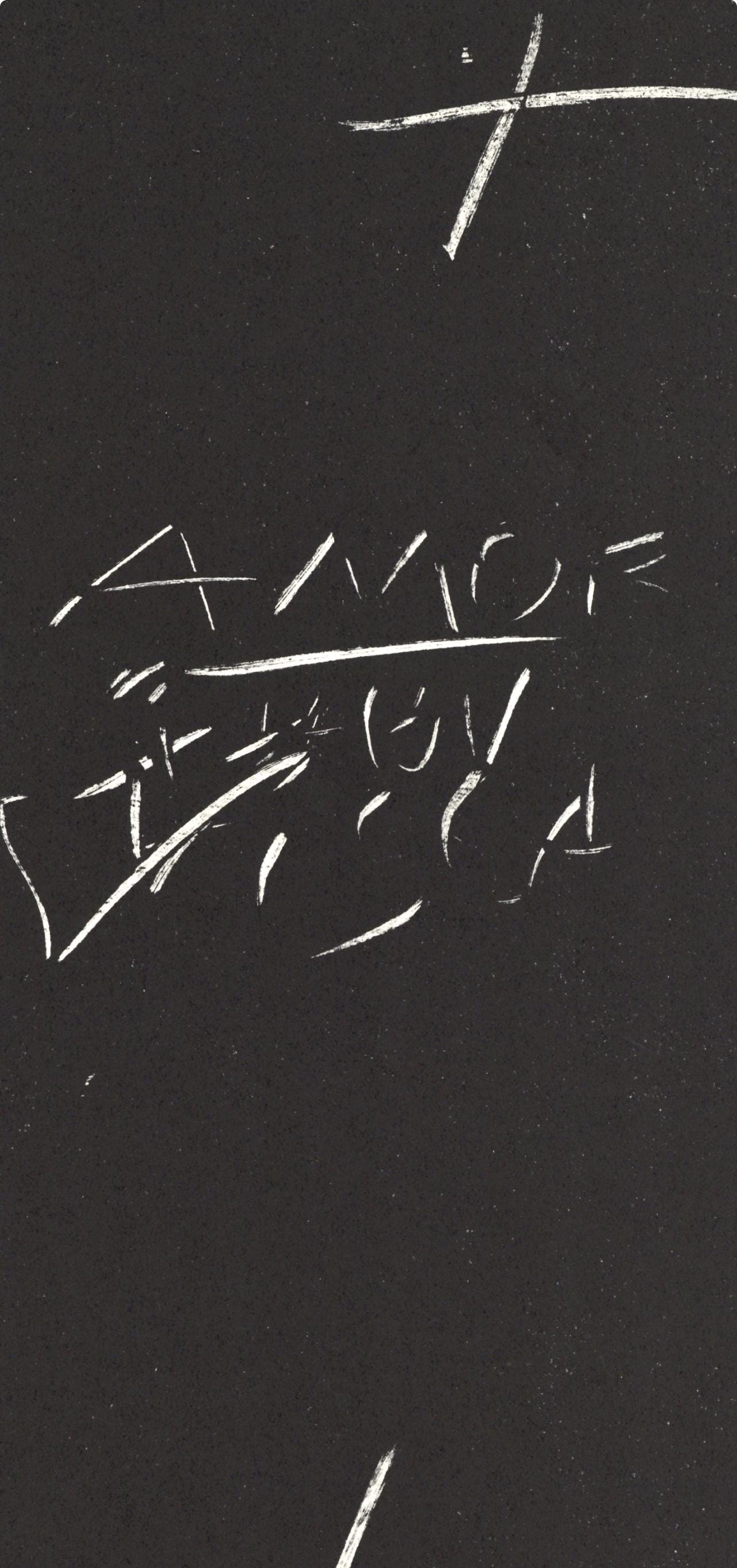 Lithograph - Antoni Tpies - Composition - Derrire le miroir