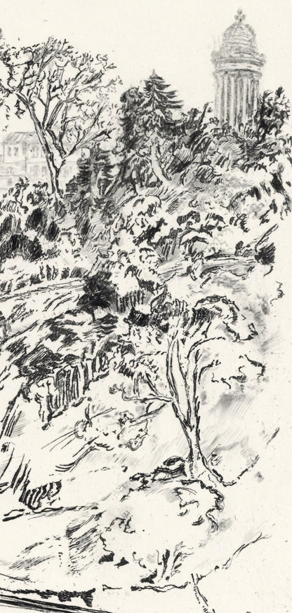 Laure Stella Bruni, Mnilmontant, A La Gloire Paris, Etching