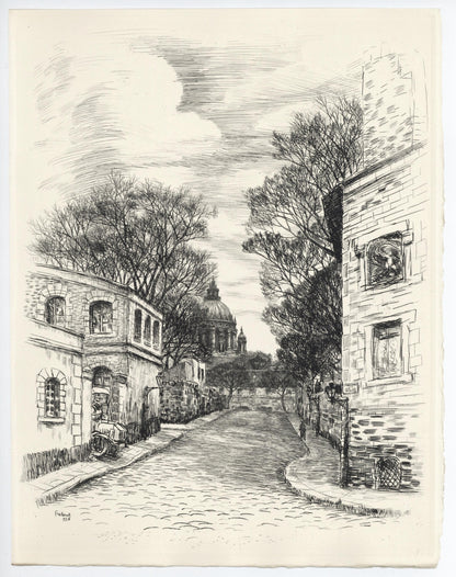Jean Frlaut, De La Sante Aux Gobelins, A La Gloire Paris, Etching
