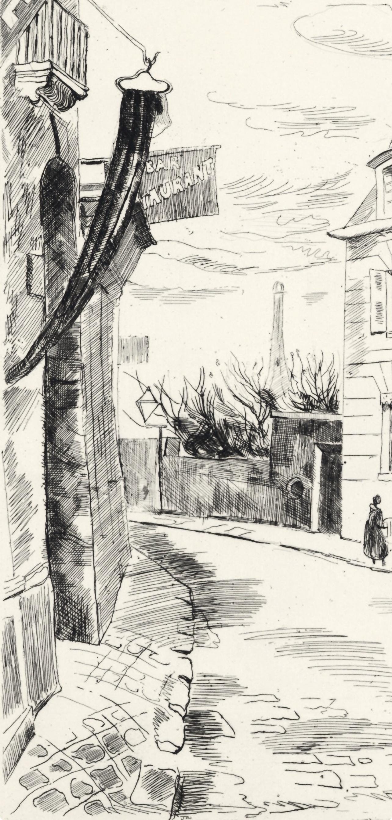 Edmond Cria, Songes De Passy, A La Gloire Paris, Etching