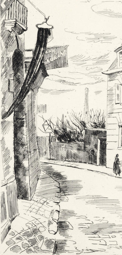 Edmond Cria, Songes De Passy, A La Gloire Paris, Etching