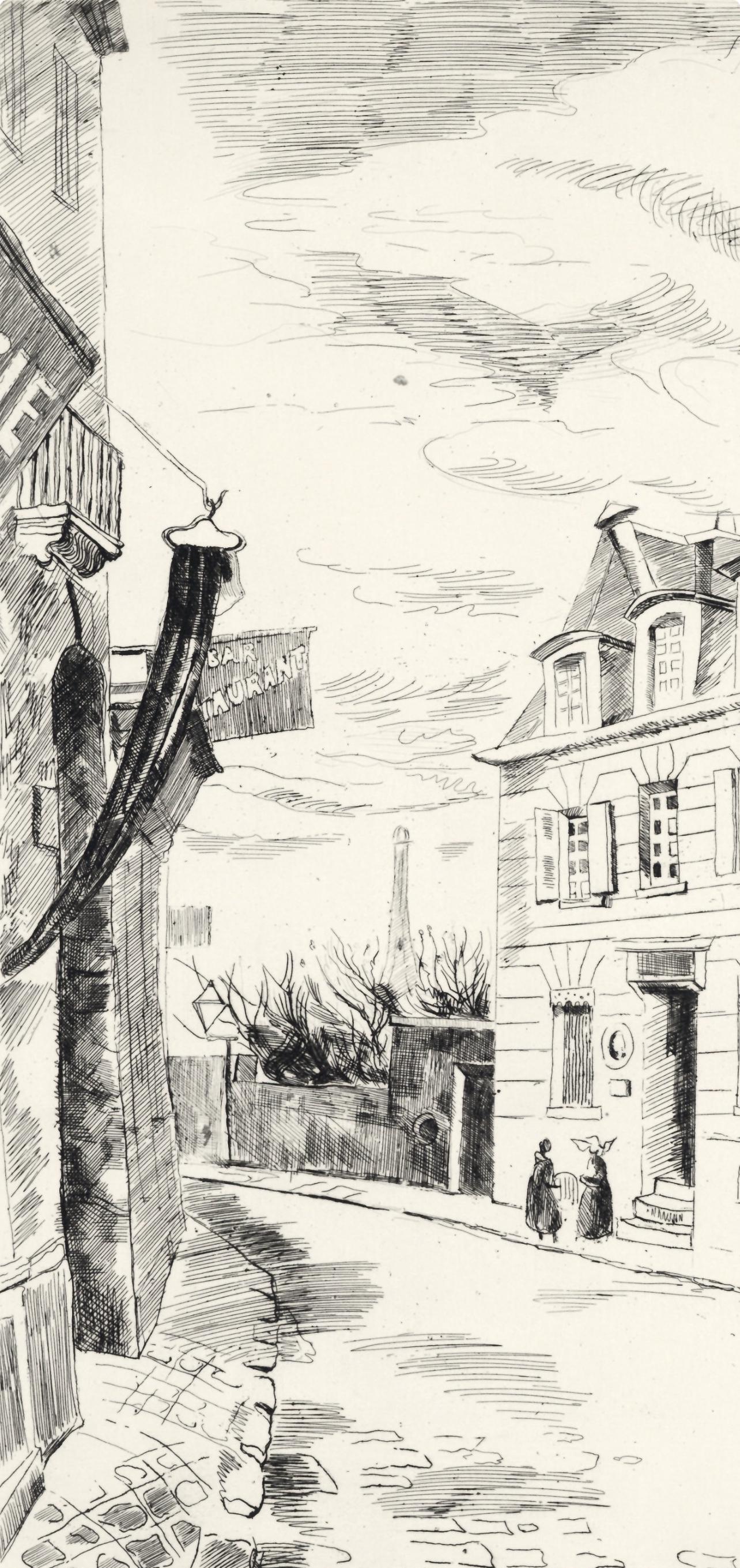 Edmond Cria, Songes De Passy, A La Gloire Paris, Etching