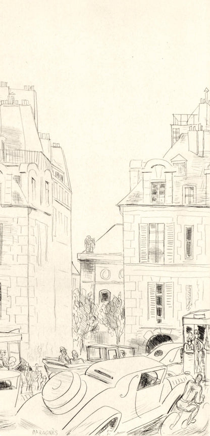 Jean Gabriel Daragns, Prsence De Paris, A La Gloire Paris, Etching