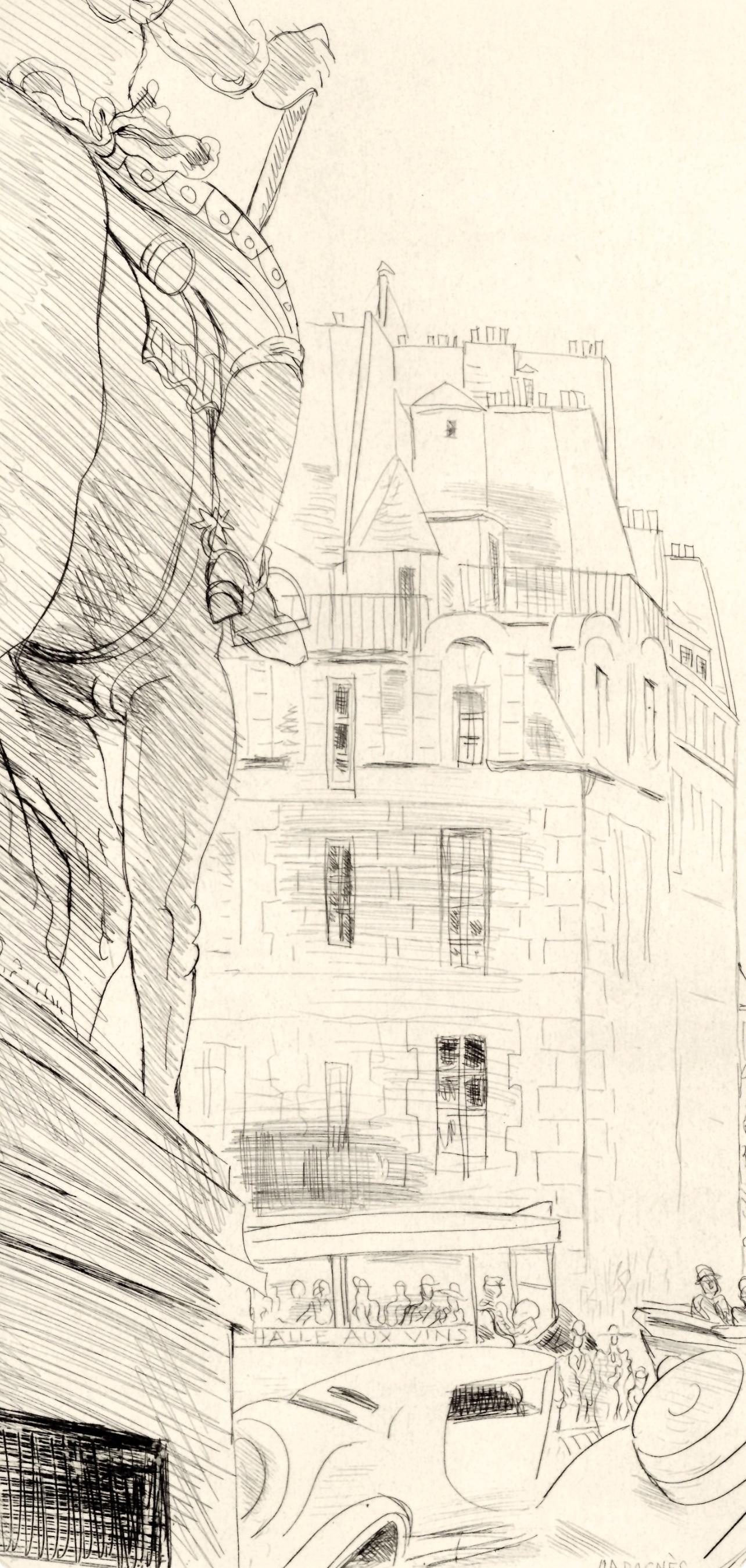 Jean Gabriel Daragns, Prsence De Paris, A La Gloire Paris, Etching