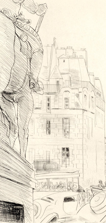 Jean Gabriel Daragns, Prsence De Paris, A La Gloire Paris, Etching