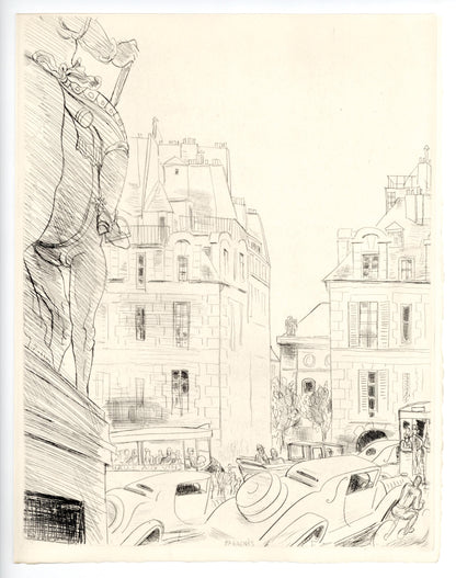 Jean Gabriel Daragns, Prsence De Paris, A La Gloire Paris, Etching