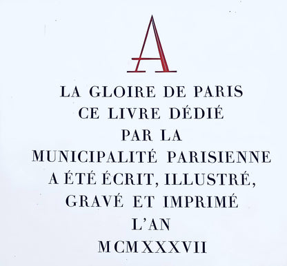Robert Louis Antral, L'Htel De Ville, A La Gloire Paris, Etching