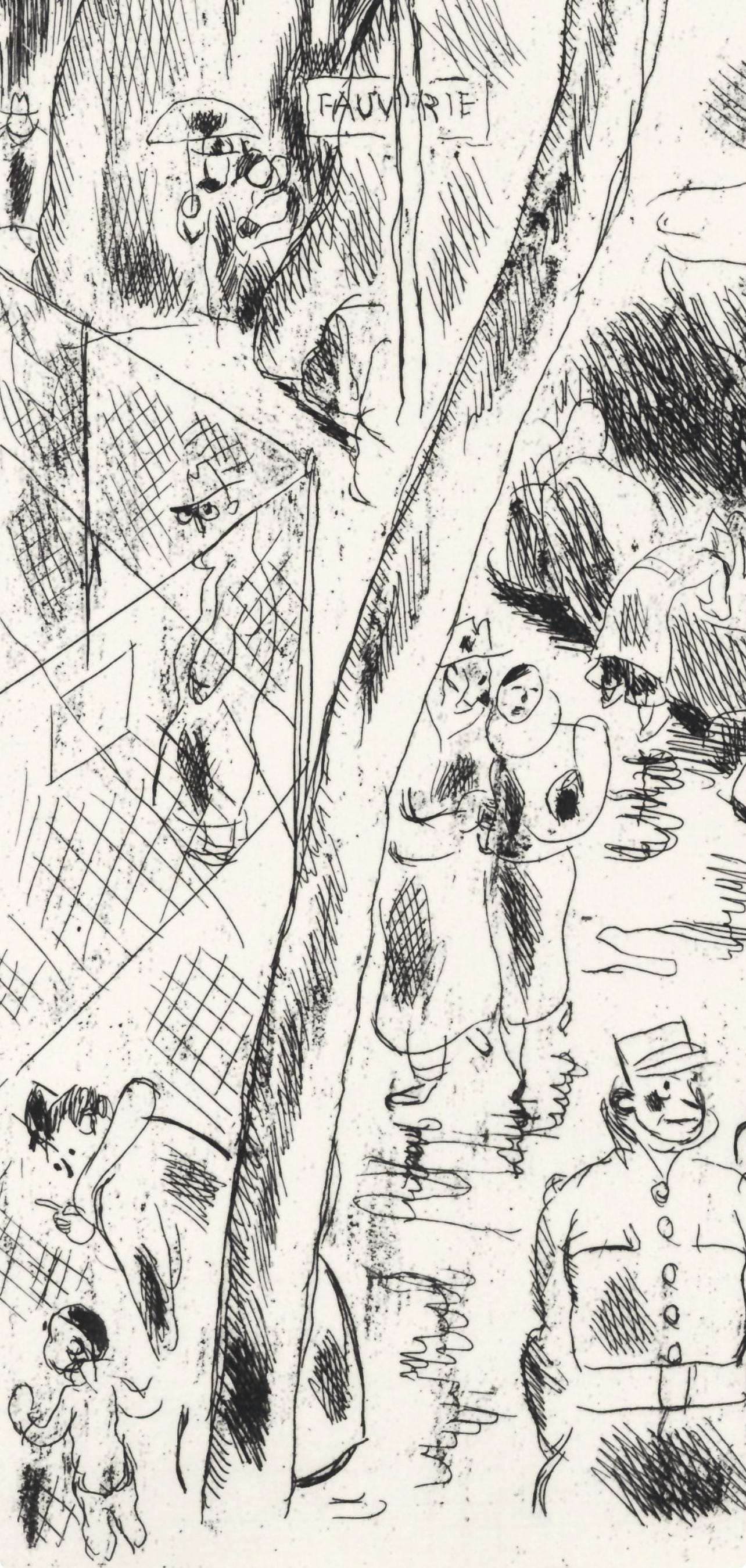 Gus Bofa, La Mnagerie Du Jardin Des Plantes, A La Gloire Paris, Etching