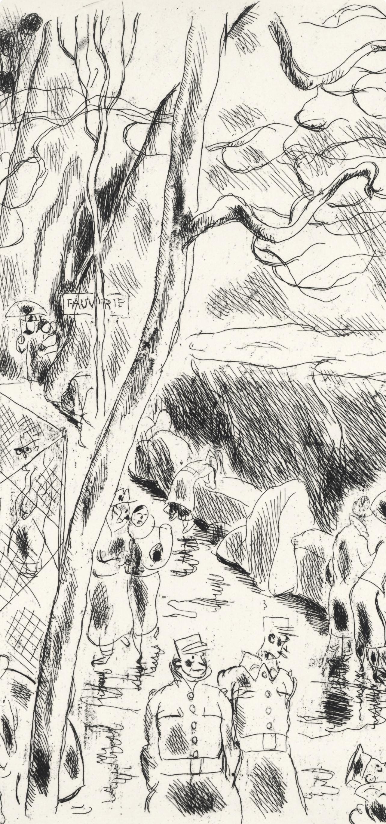 Gus Bofa, La Mnagerie Du Jardin Des Plantes, A La Gloire Paris, Etching