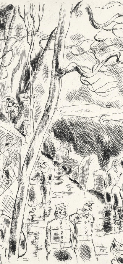 Gus Bofa, La Mnagerie Du Jardin Des Plantes, A La Gloire Paris, Etching