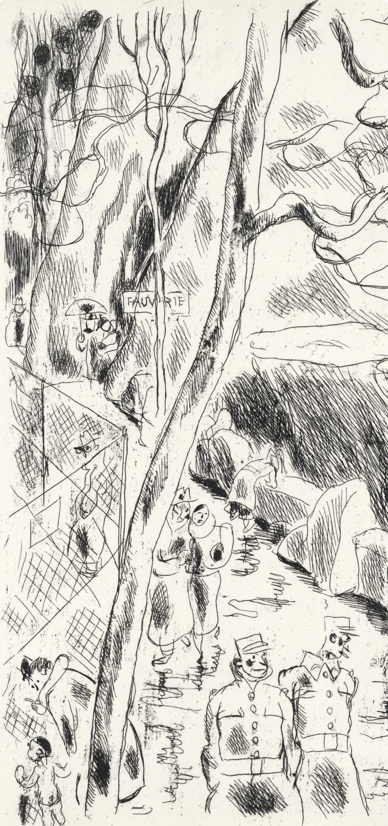 Gus Bofa, La Mnagerie Du Jardin Des Plantes, A La Gloire Paris, Etching