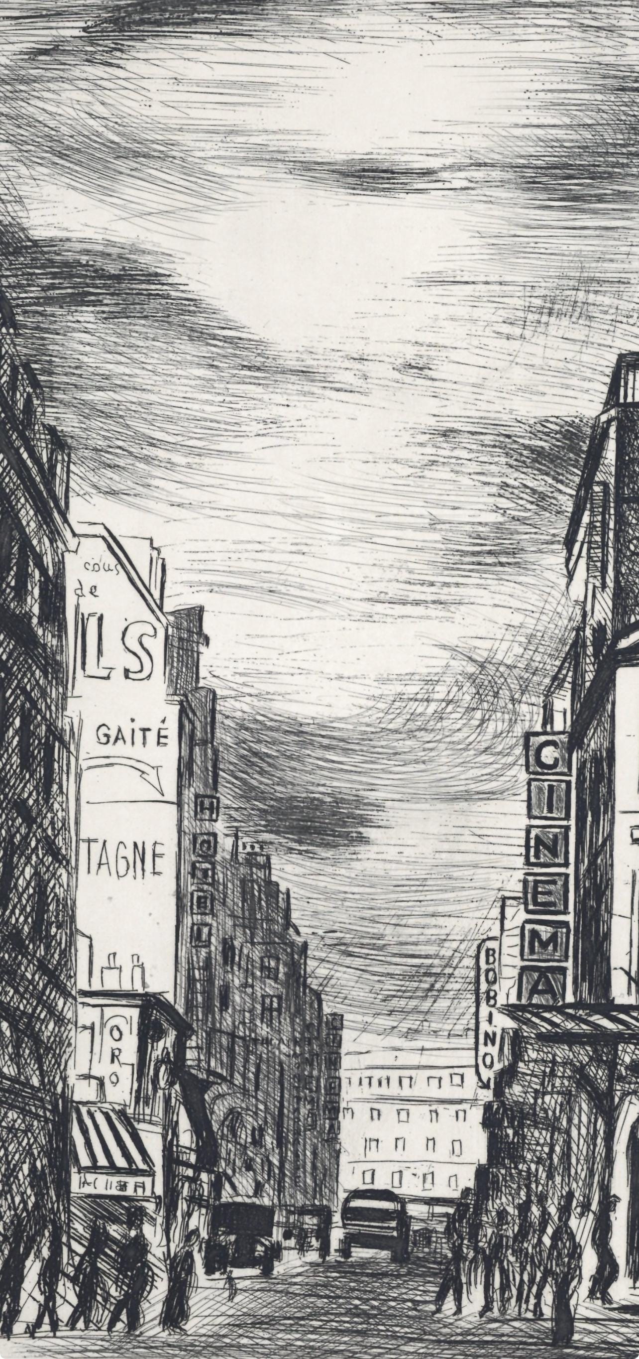 Mose Kisling, Montparnasse, A La Gloire Paris, Etching