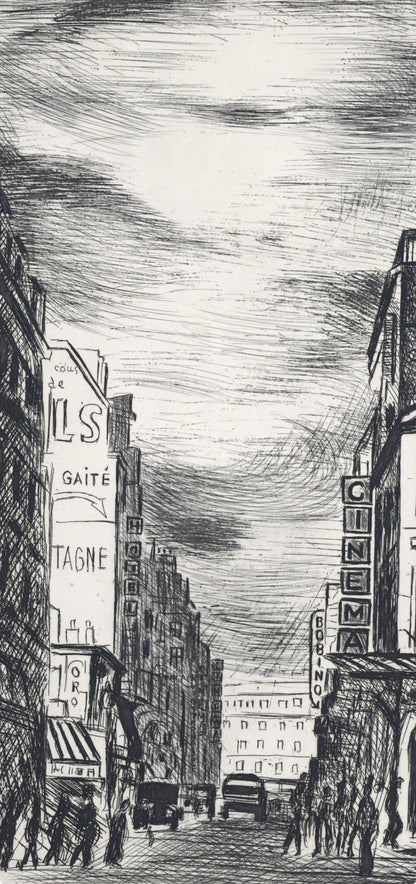 Mose Kisling, Montparnasse, A La Gloire Paris, Etching