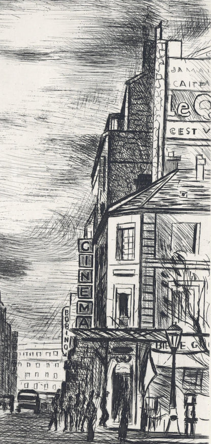 Mose Kisling, Montparnasse, A La Gloire Paris, Etching