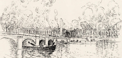 Henri Lebasque, Quai D'Orsay, A La Gloire Paris, Etching