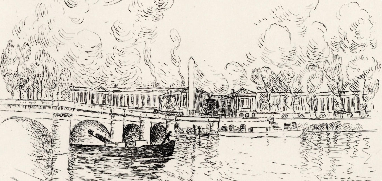 Henri Lebasque, Quai D'Orsay, A La Gloire Paris, Etching