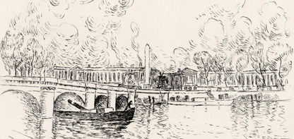 Henri Lebasque, Quai D'Orsay, A La Gloire Paris, Etching