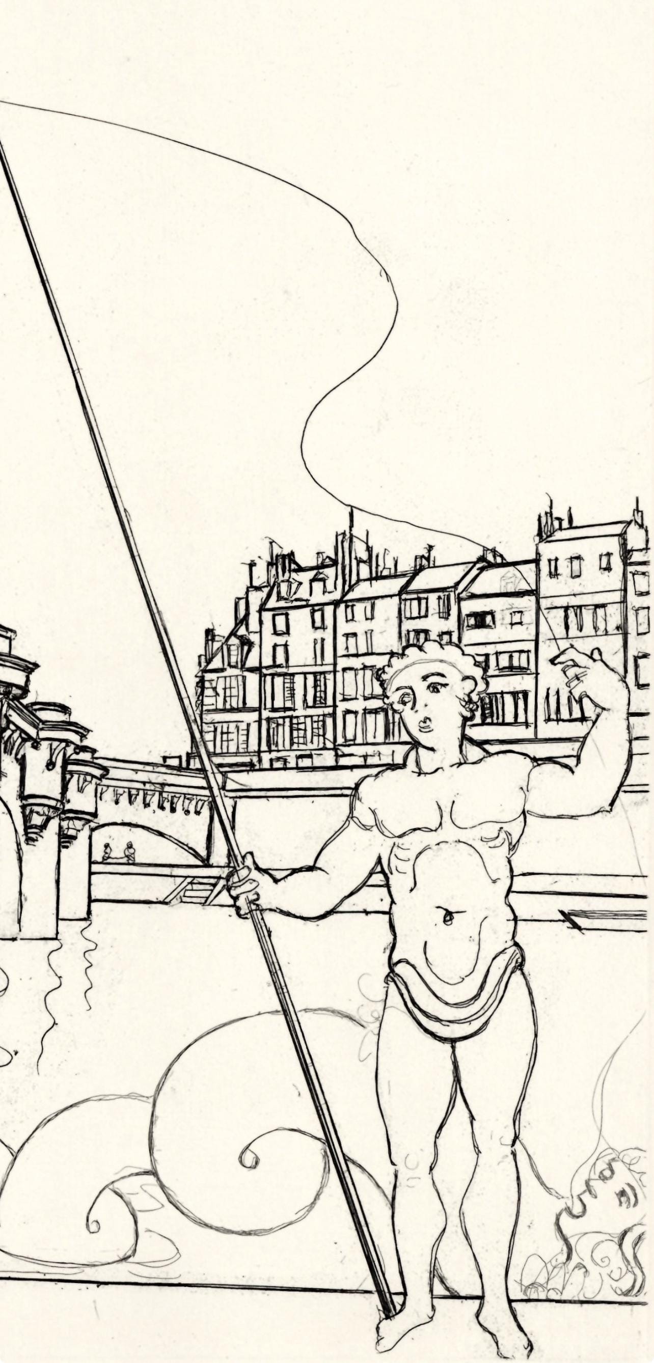 Andr Derain, Le Pont Neuf, A La Gloire Paris, Etching