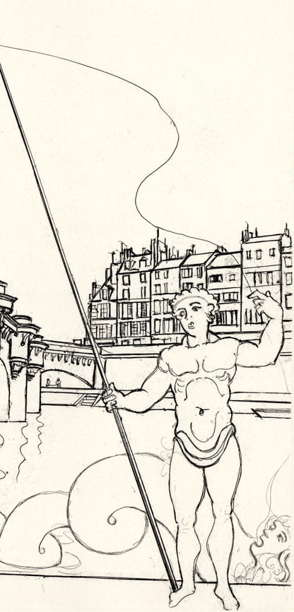 Andr Derain, Le Pont Neuf, A La Gloire Paris, Etching