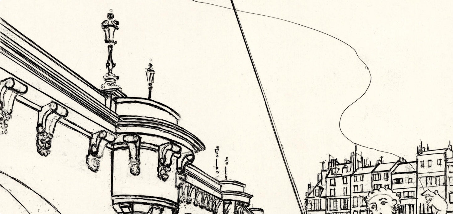 Andr Derain, Le Pont Neuf, A La Gloire Paris, Etching