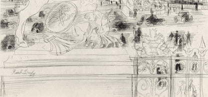 Raoul Dufy, Les Champs-Lyses, Place De La Concorde, A La Gloire Paris, Etching