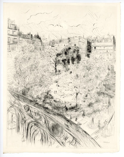 Douard Vuillard, Le Square Vintimille, A La Gloire Paris, Etching