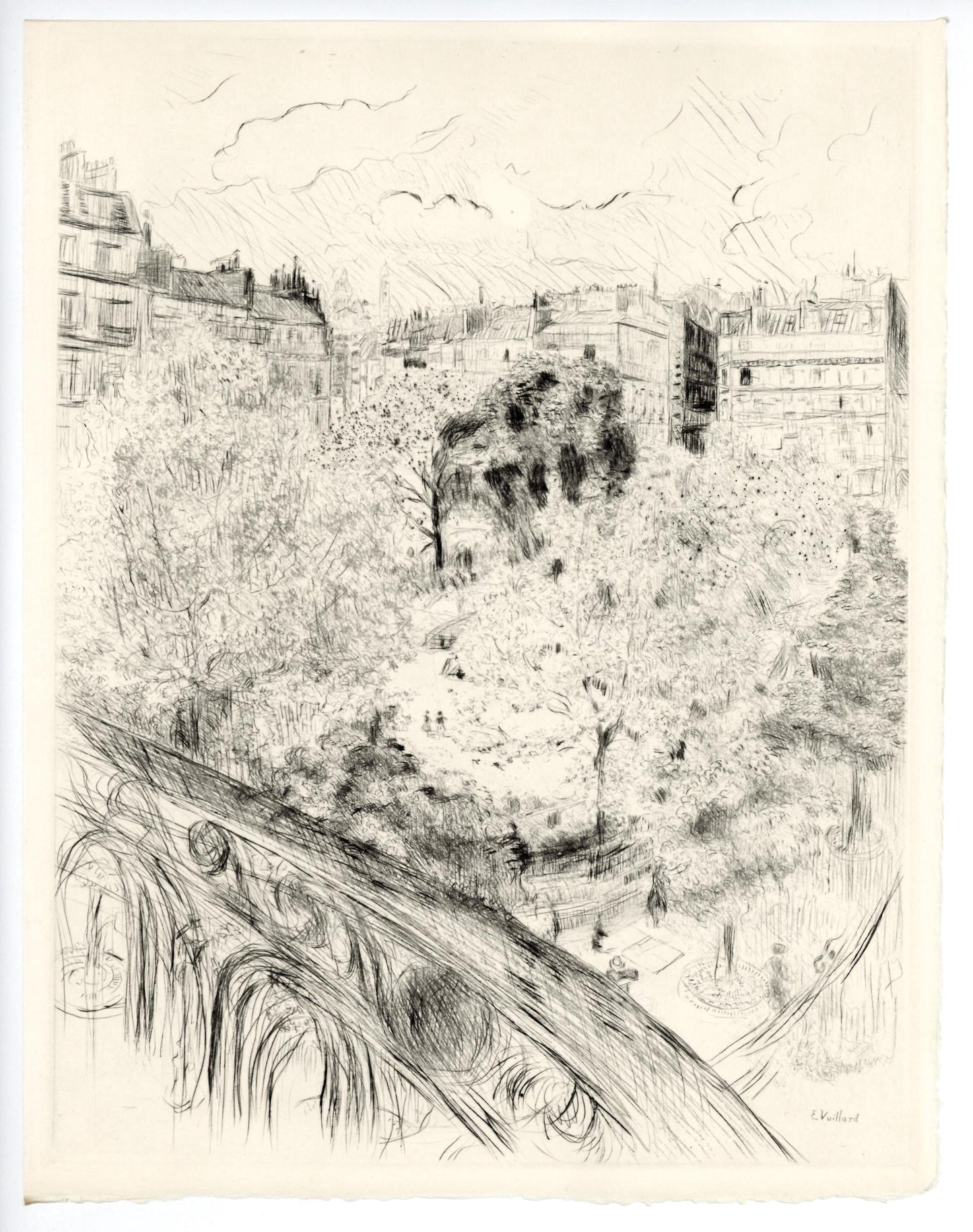 Douard Vuillard, Le Square Vintimille, A La Gloire Paris, Etching