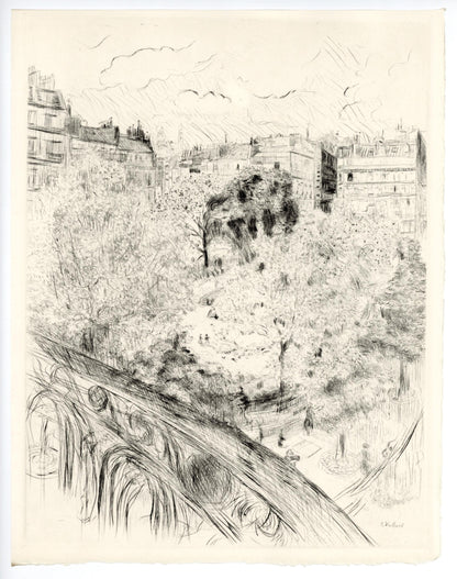 Douard Vuillard, Le Square Vintimille, A La Gloire Paris, Etching