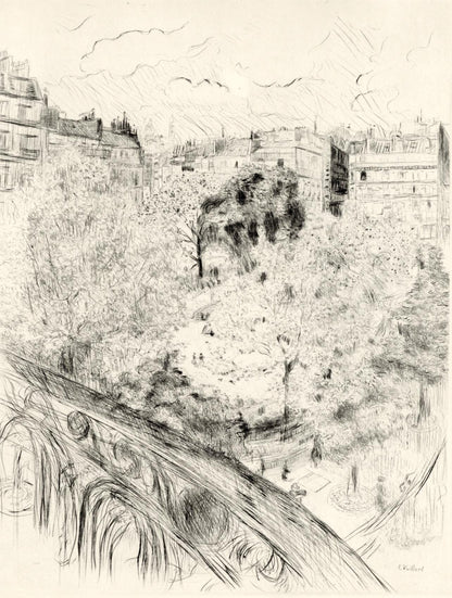 Douard Vuillard, Le Square Vintimille, A La Gloire Paris, Etching