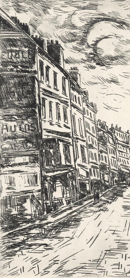 Maurice De Vlaminck, Rue De La Glacire, A La Gloire Paris, Etching