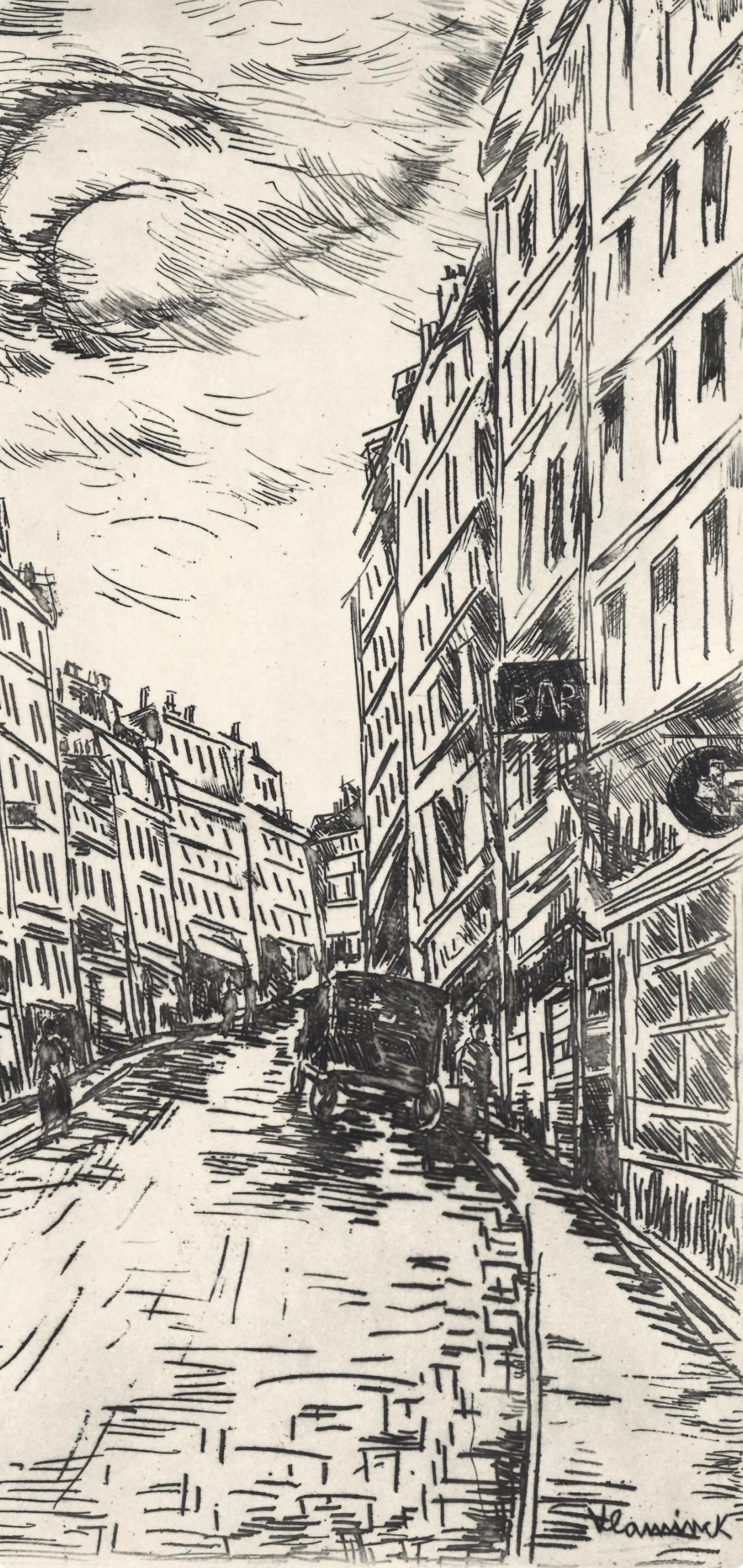 Maurice De Vlaminck, Rue De La Glacire, A La Gloire Paris, Etching