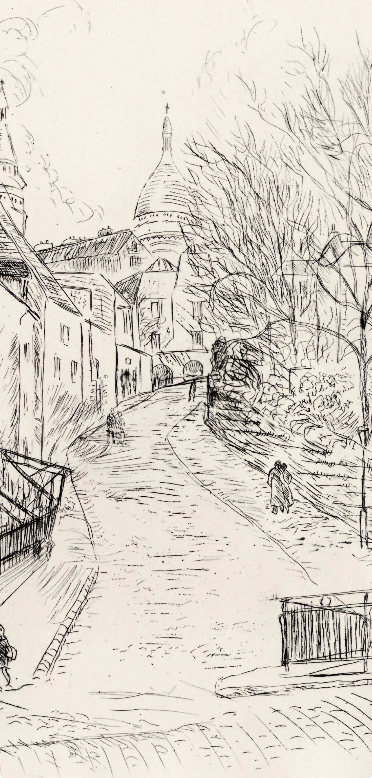 Charles Camoin, Montmartre, A La Gloire Paris, Etching
