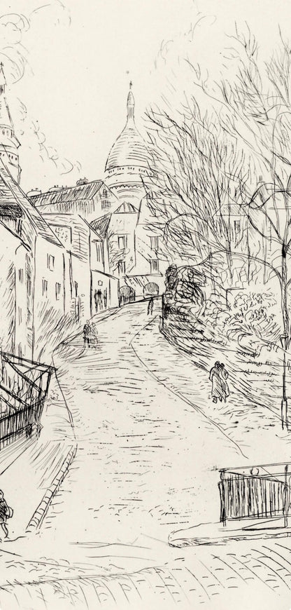 Charles Camoin, Montmartre, A La Gloire Paris, Etching