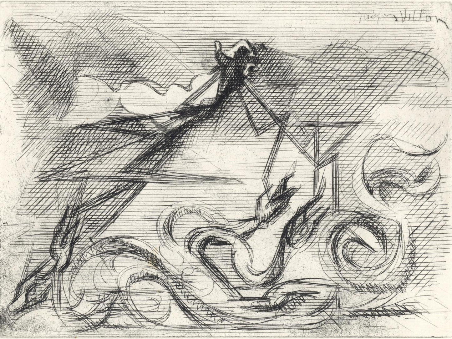 Jacques Villon, Composition, Alternance, Etching