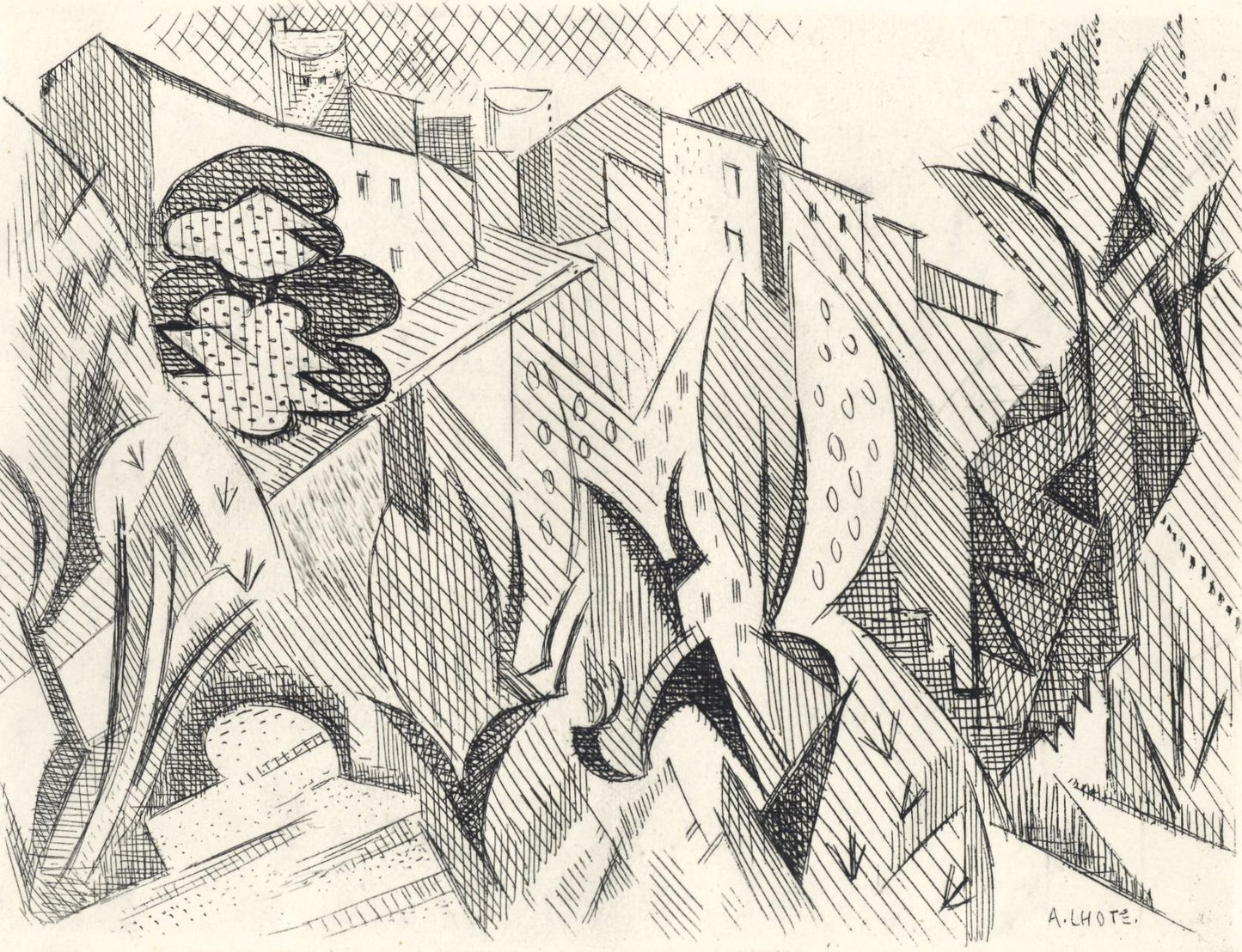 Andr Lhote, Composition, Alternance, Etching